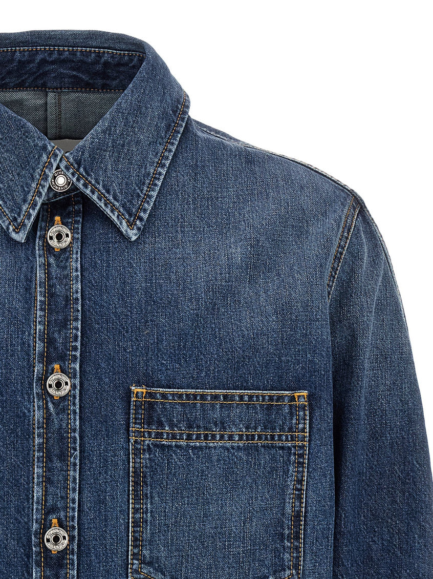 Dark Blue Denim Overshirt 3