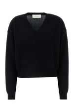 Black V-Neck Pullover 1