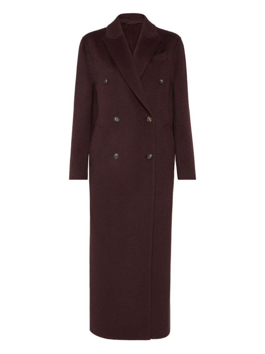 Maroon Double-Breasted Coat 1