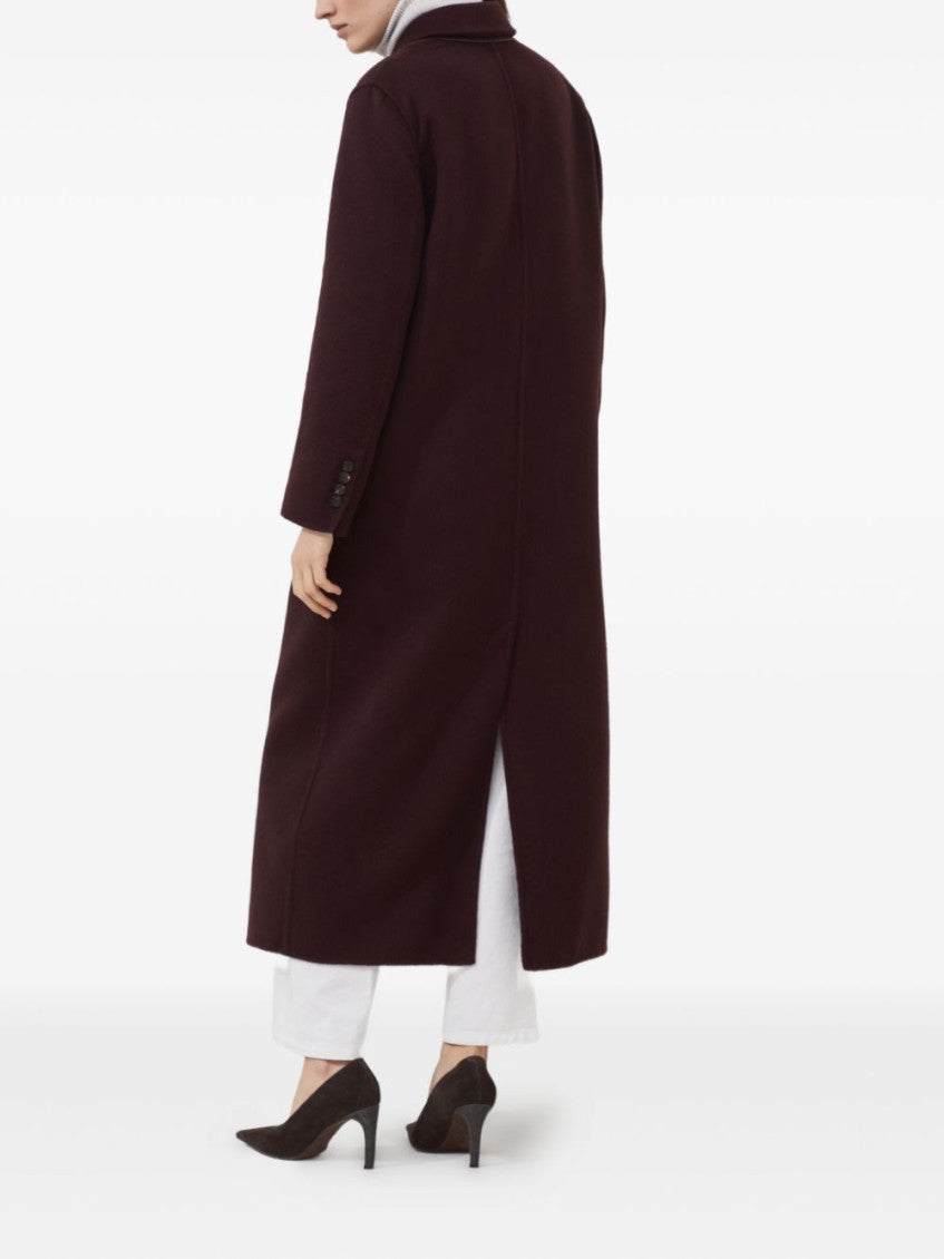 Maroon Double-Breasted Coat 3