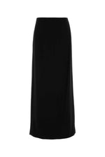 Black stretch cady skirt 1