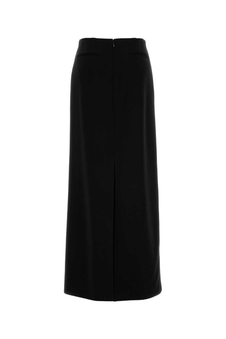 Black stretch cady skirt 2