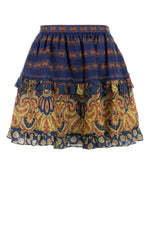 Blue Medaglioni Voyage Imaginaire Mini Skirt 1