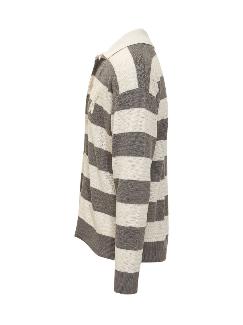 Beige Shirt Collar Cardigan 2