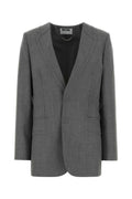 Grey Notched lapel Jacket 1