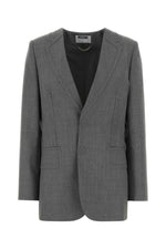 Grey Notched lapel Jacket 1