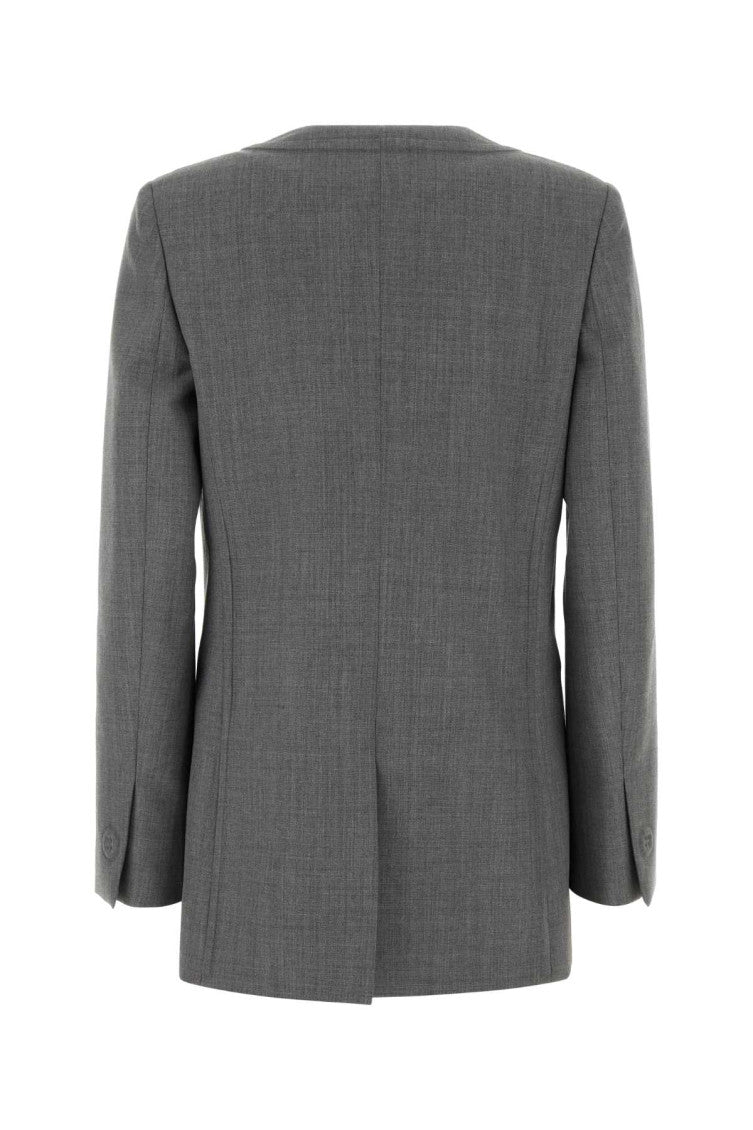 Grey Notched lapel Jacket 2