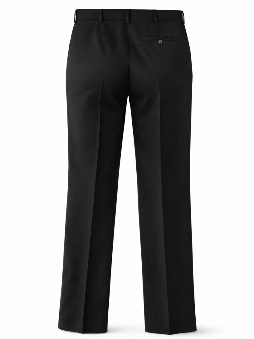 Black Tailored Flat Front Pants 2
