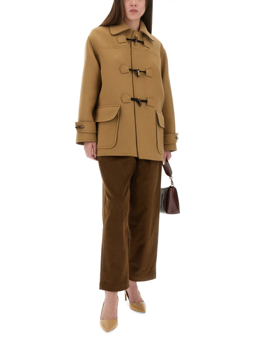 Brown Loose Drawstring Pants 4