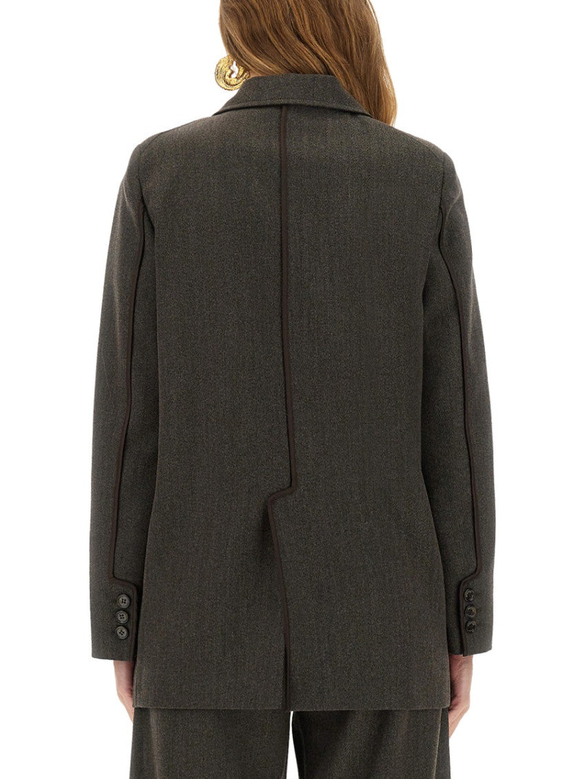 Grey Notched Lapel Jacket 3