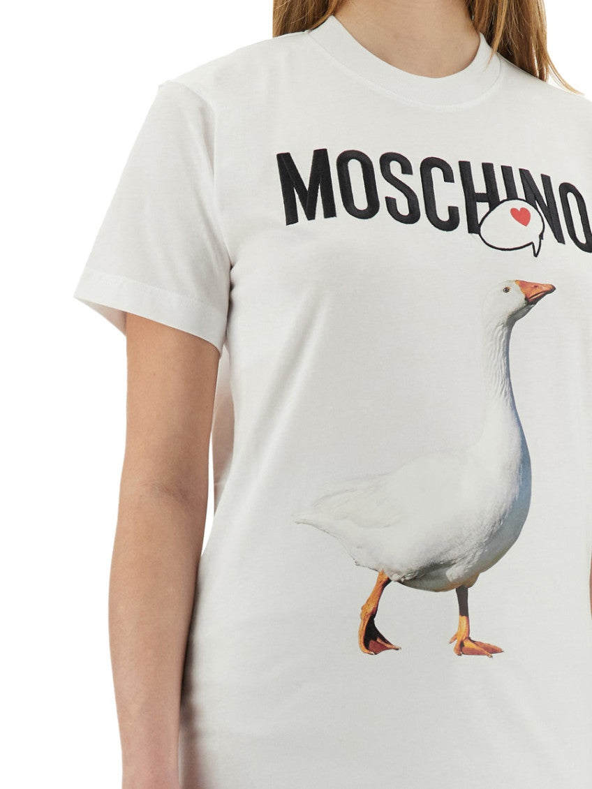 White Graphic Crew Neck T-Shirt 4