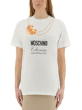 White Graphic Crew Neck T-Shirt 1