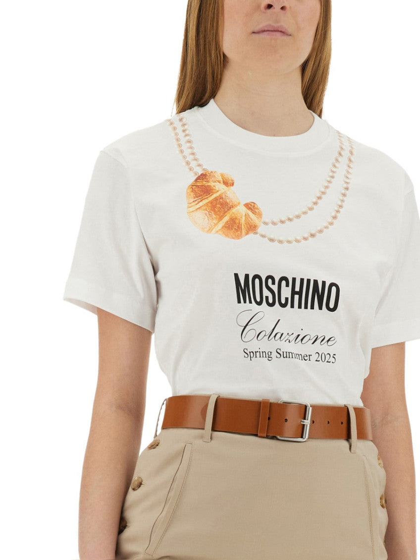 White Graphic Crew Neck T-Shirt 4