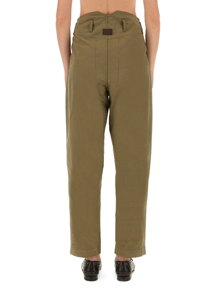 Olive Tailored Pleated Pants 2