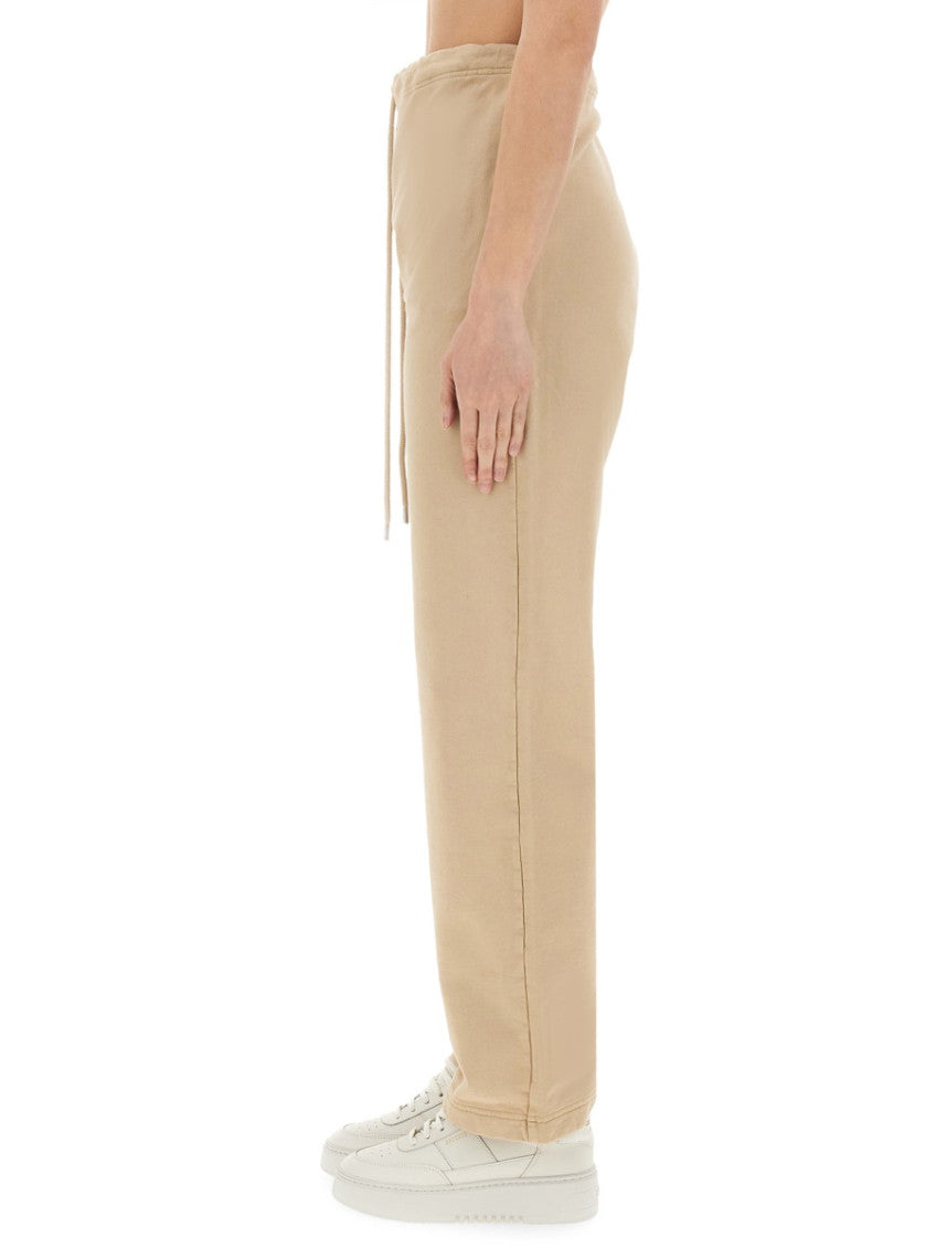 Beige Relaxed Drawstring Pants 3