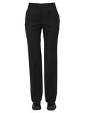 Black Straight Flat Front Pants 1