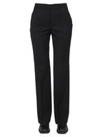 Black Straight Flat Front Pants 1