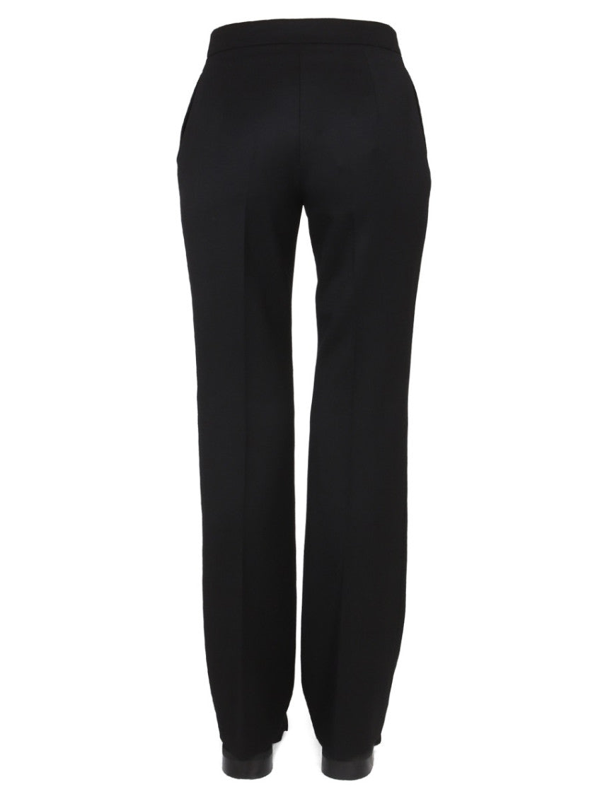 Black Straight Flat Front Pants 2