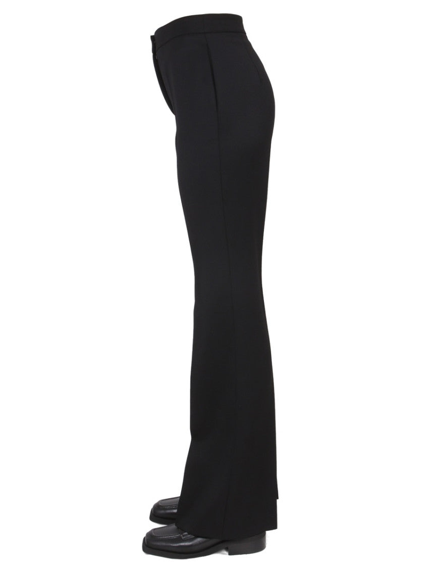 Black Straight Flat Front Pants 4