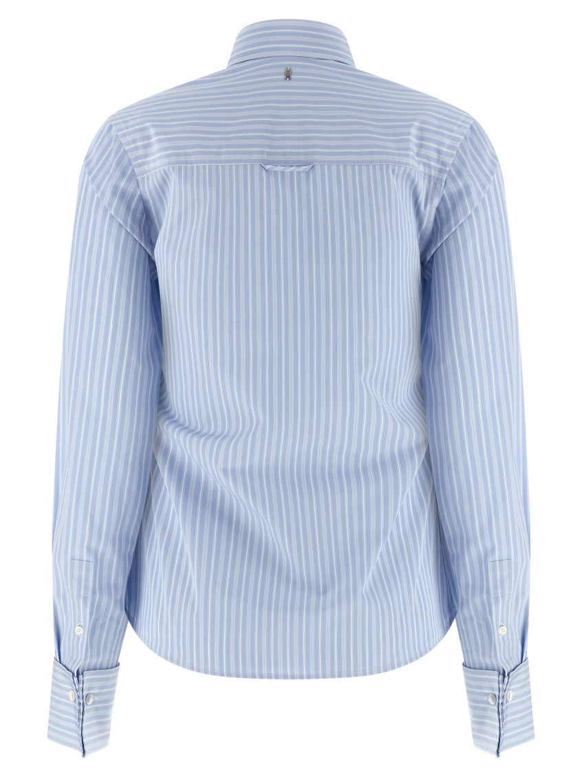 Light Blue Slim Stripes Shirt 2