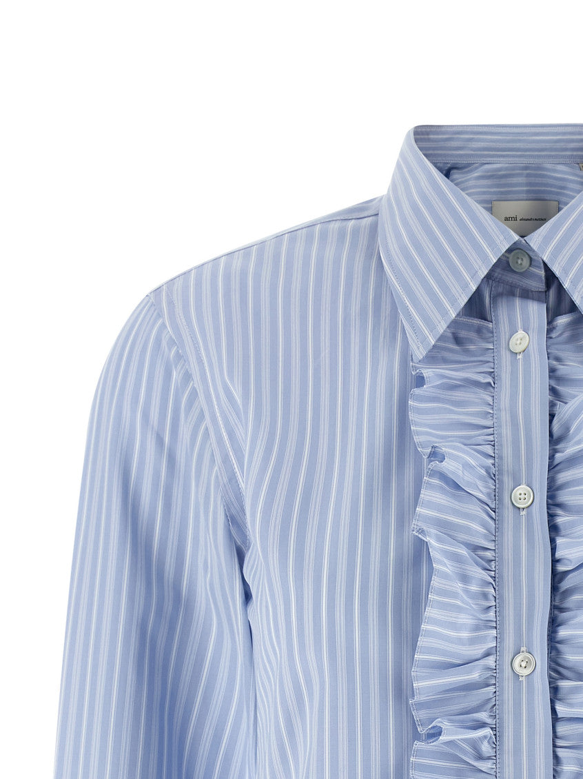 Light Blue Slim Stripes Shirt 3