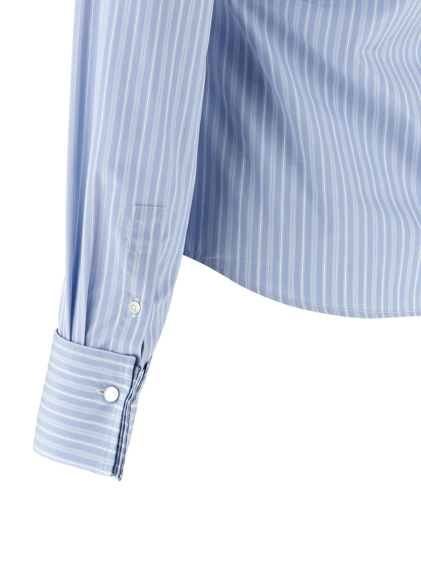 Light Blue Slim Stripes Shirt 4