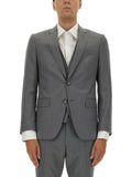 Grey Notched Lapel Jacket 1