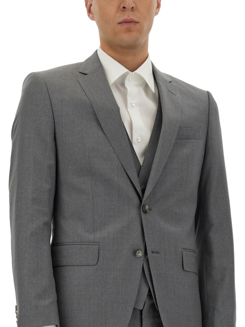 Grey Notched Lapel Jacket 4