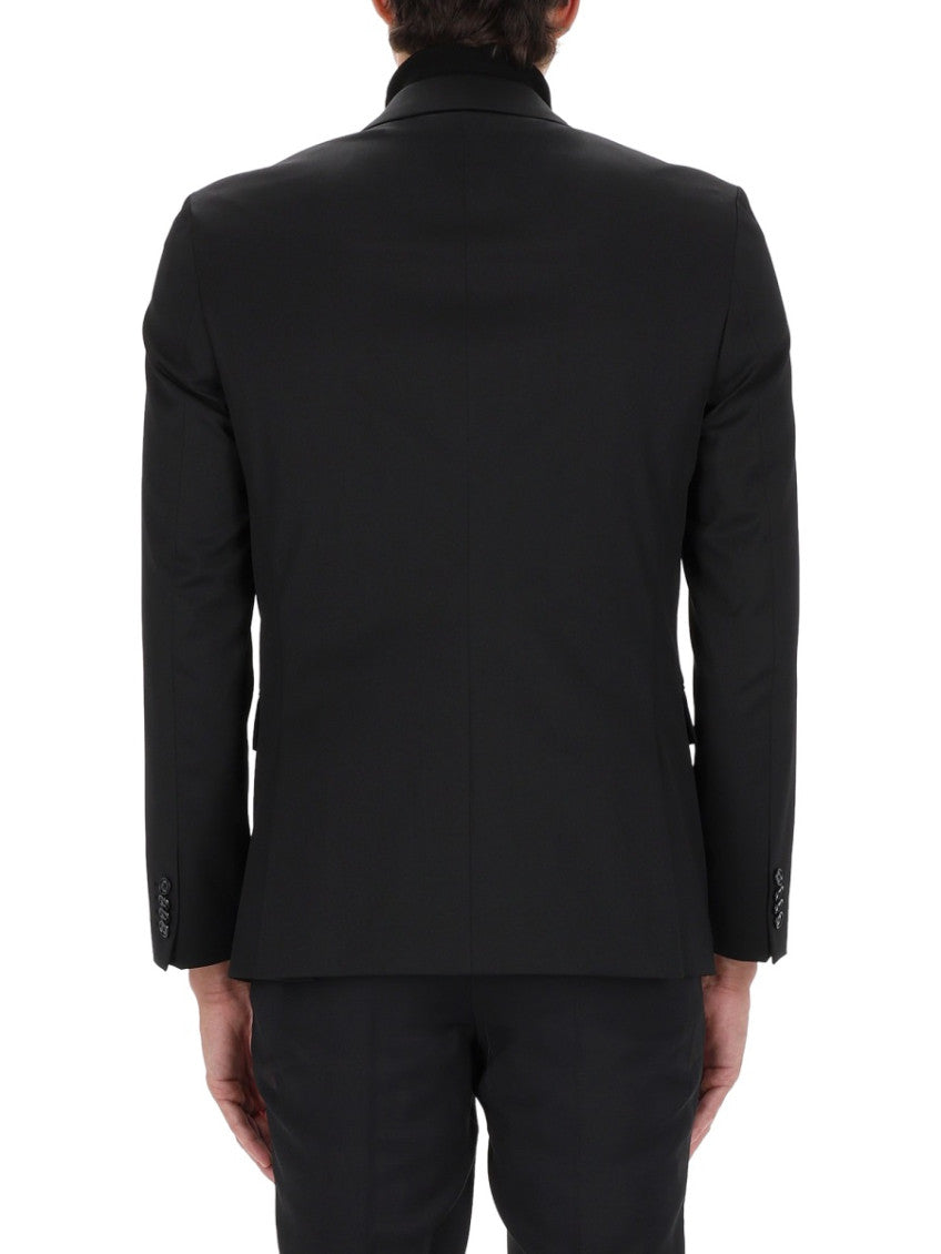 Black Notched Lapel Jacket 3