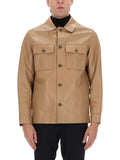 Beige Shirt Collar Jacket 1