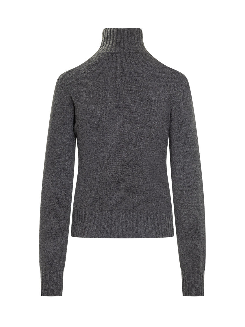 Grey Logo Turtle Neck Sweater 2