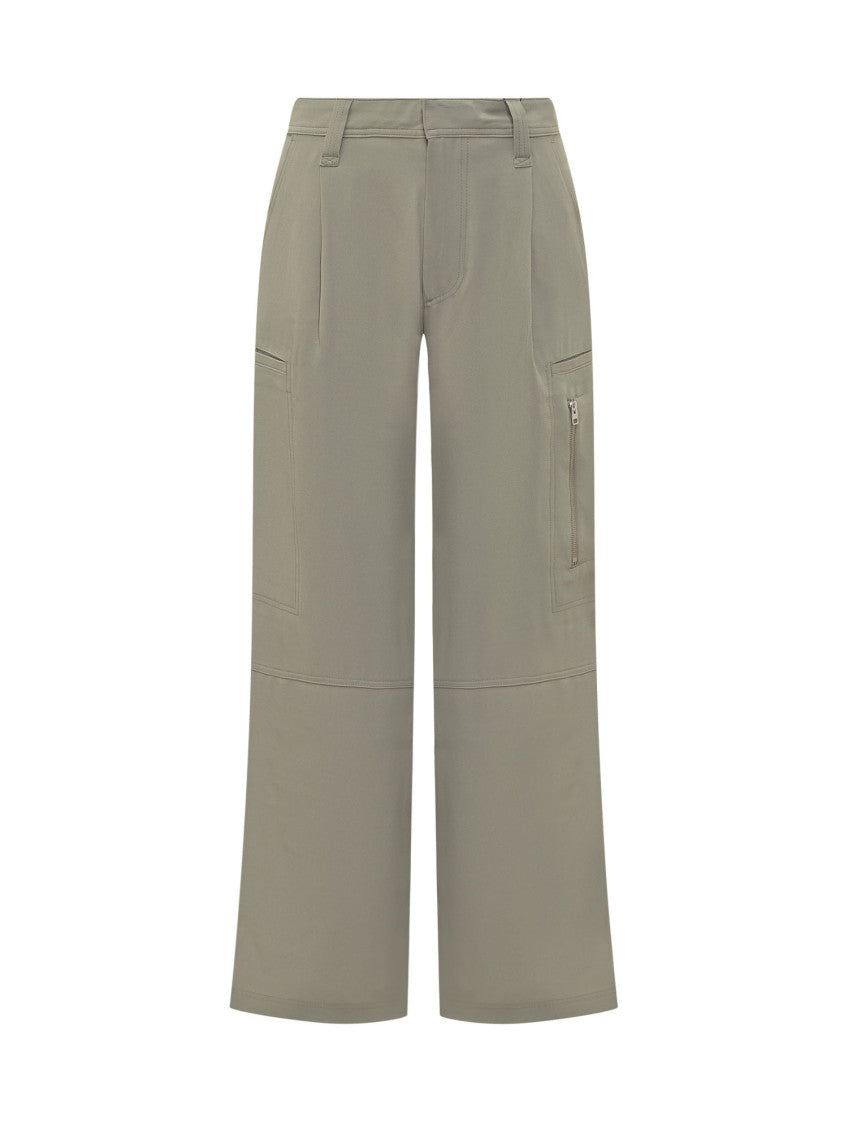 Green Relaxed Cargos Pants 1