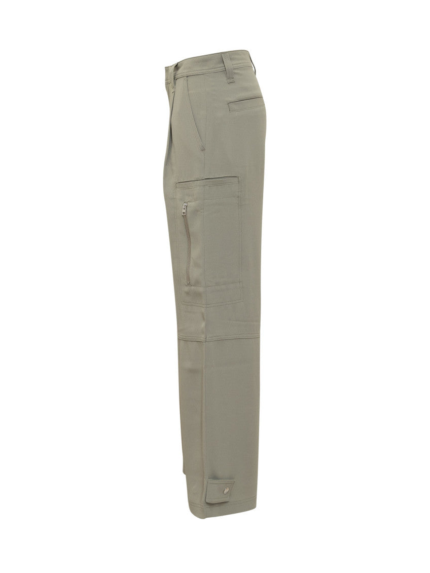 Green Relaxed Cargos Pants 3