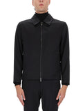 Black Shirt Collar Jacket 1