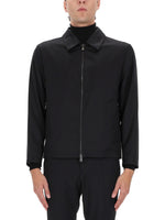 Black Shirt Collar Jacket 1