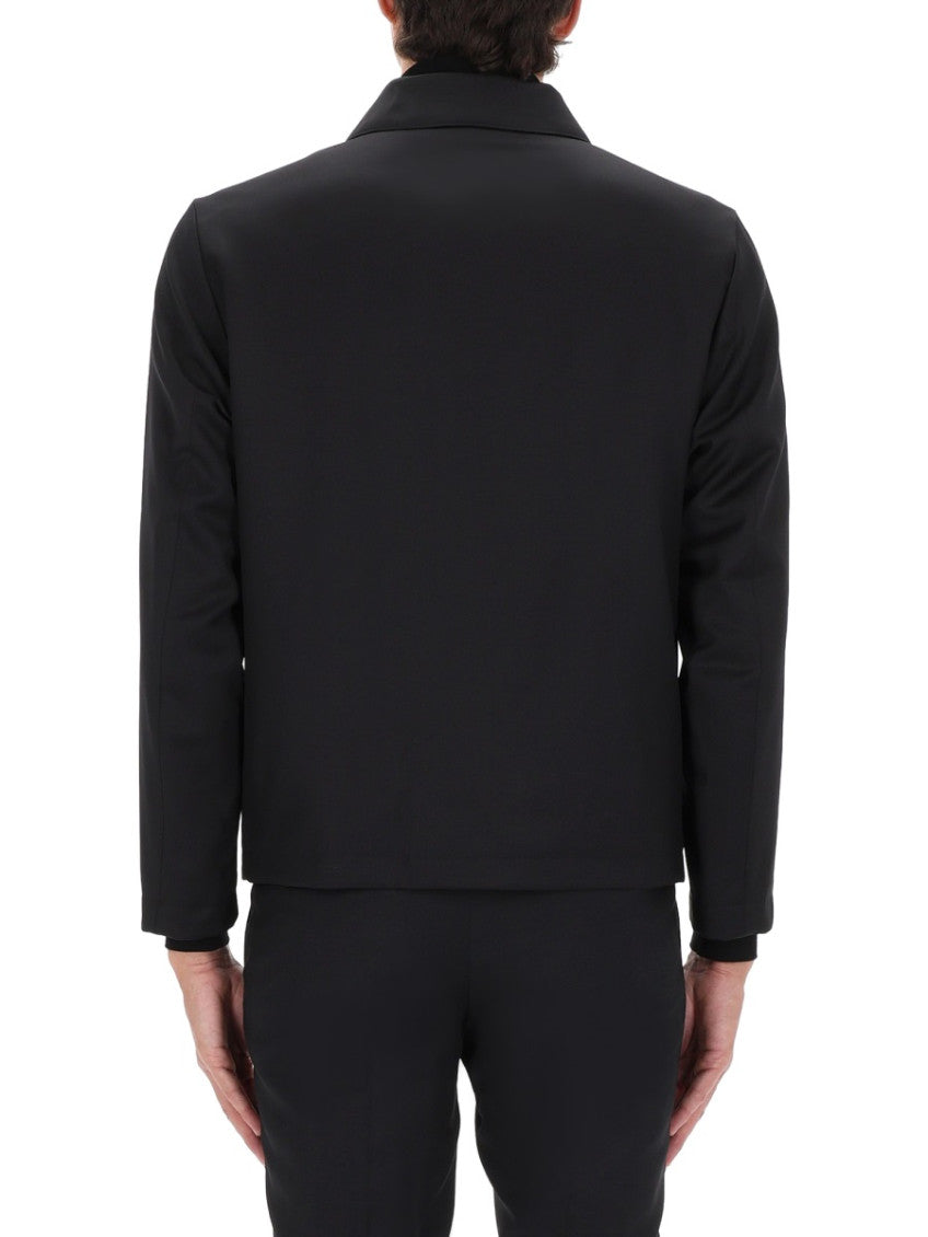 Black Shirt Collar Jacket 3