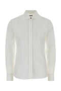 White Regular Solid Shirt 1