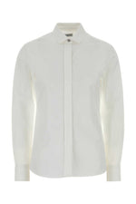 White Regular Solid Shirt 1