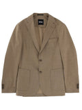 Light Brown Solid Blazer 1