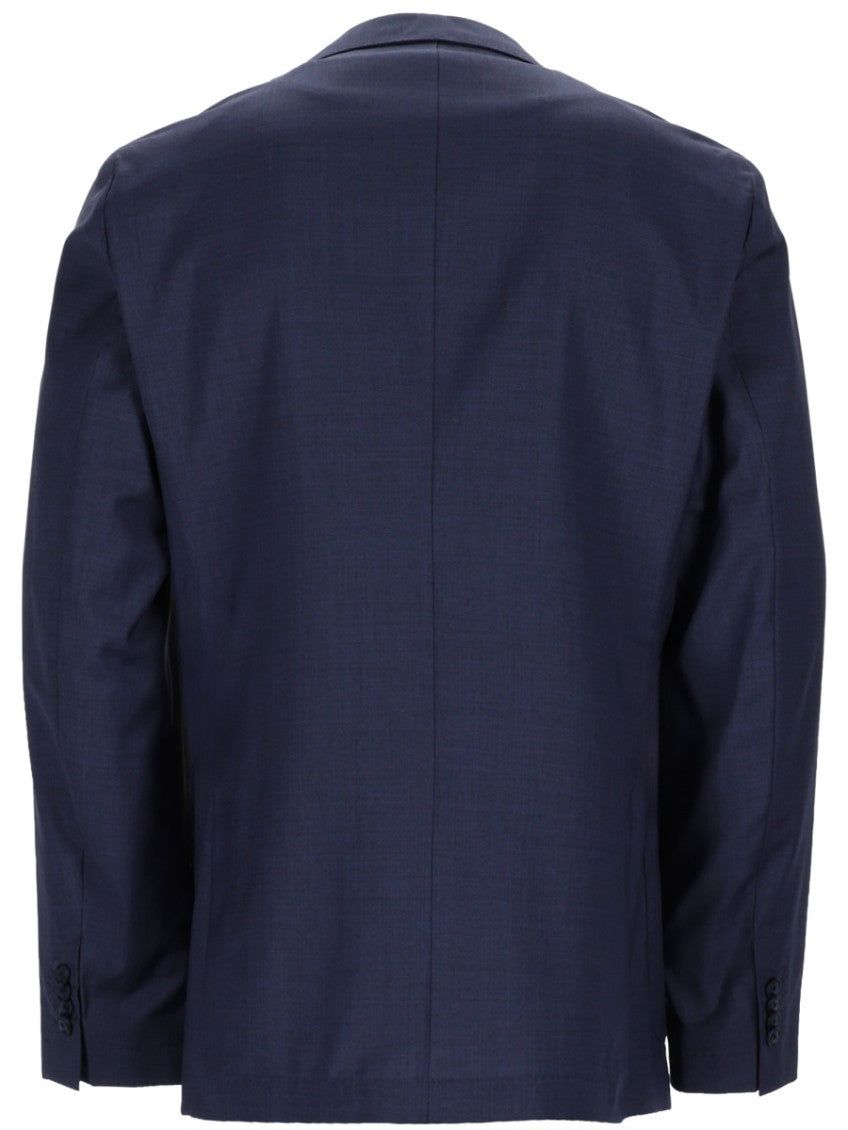 Navy Blue Solid Blazer 3