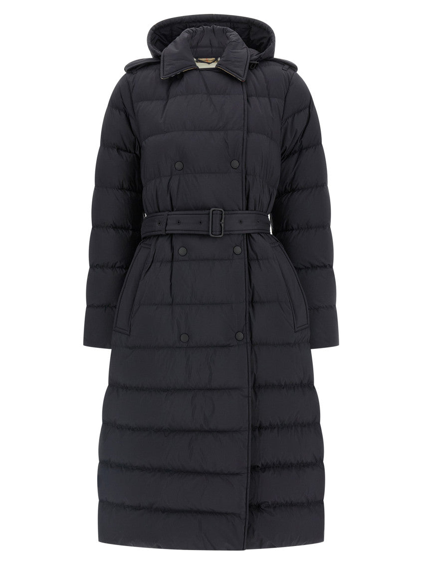 Black Quilted Shirt Collar Jacket 1