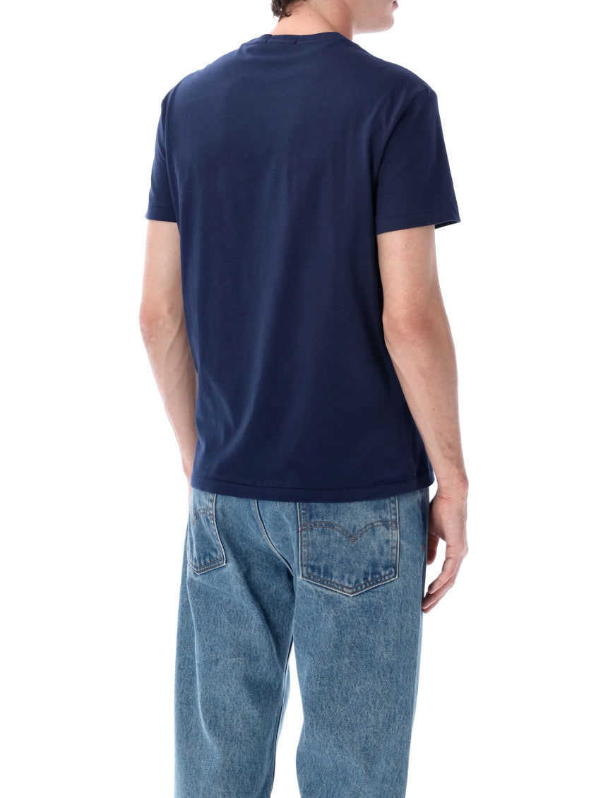 Navy Blue Crew Neck T-Shirt 2