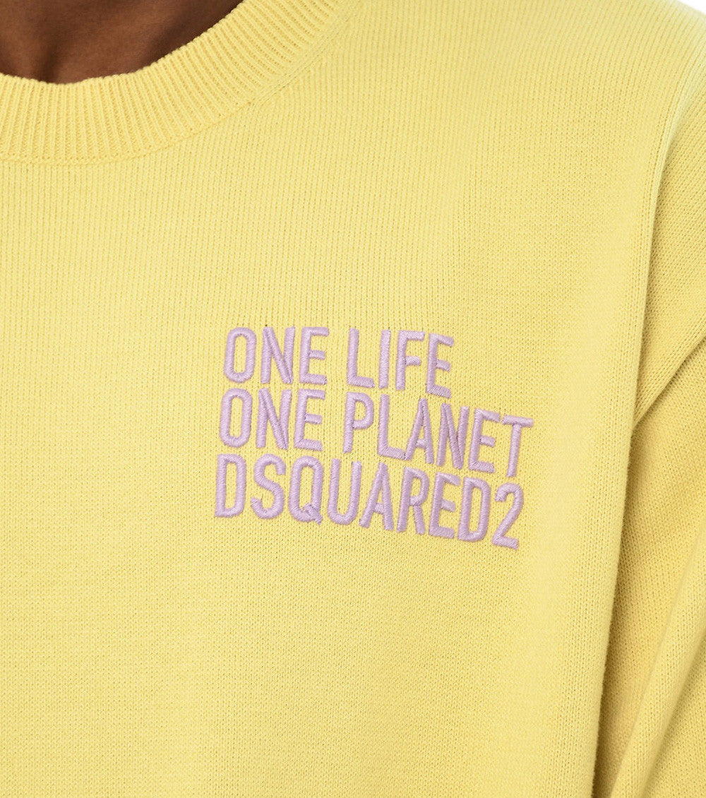 Yellow Crew Neck Sweater 3