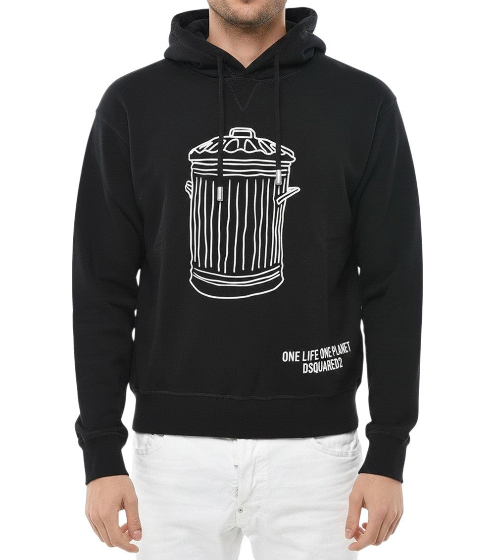Black Graphic Hoodie 1