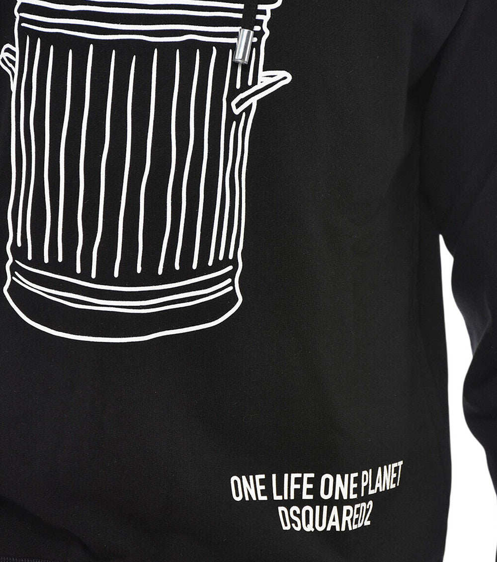 Black Graphic Hoodie 3