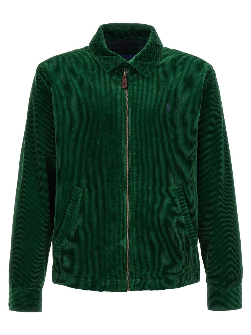 Green Shirt Collar Jacket 1