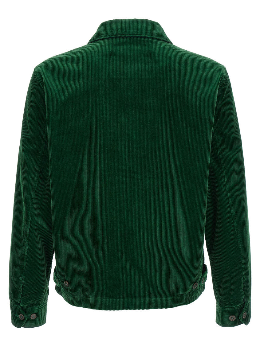 Green Shirt Collar Jacket 2