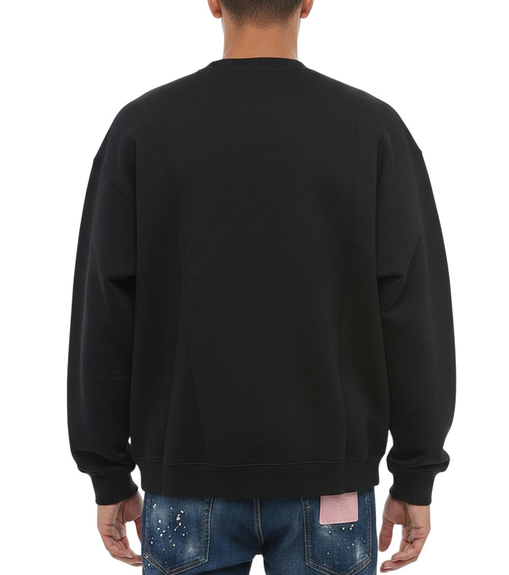 Black Crew Neck Sweatshirt 2