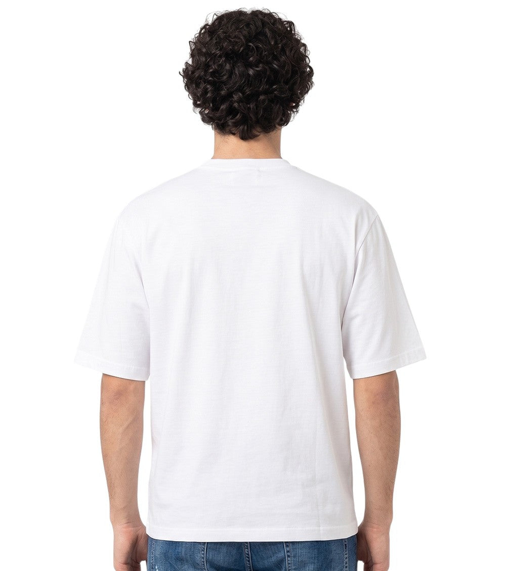 White Crew Neck T-Shirt 2