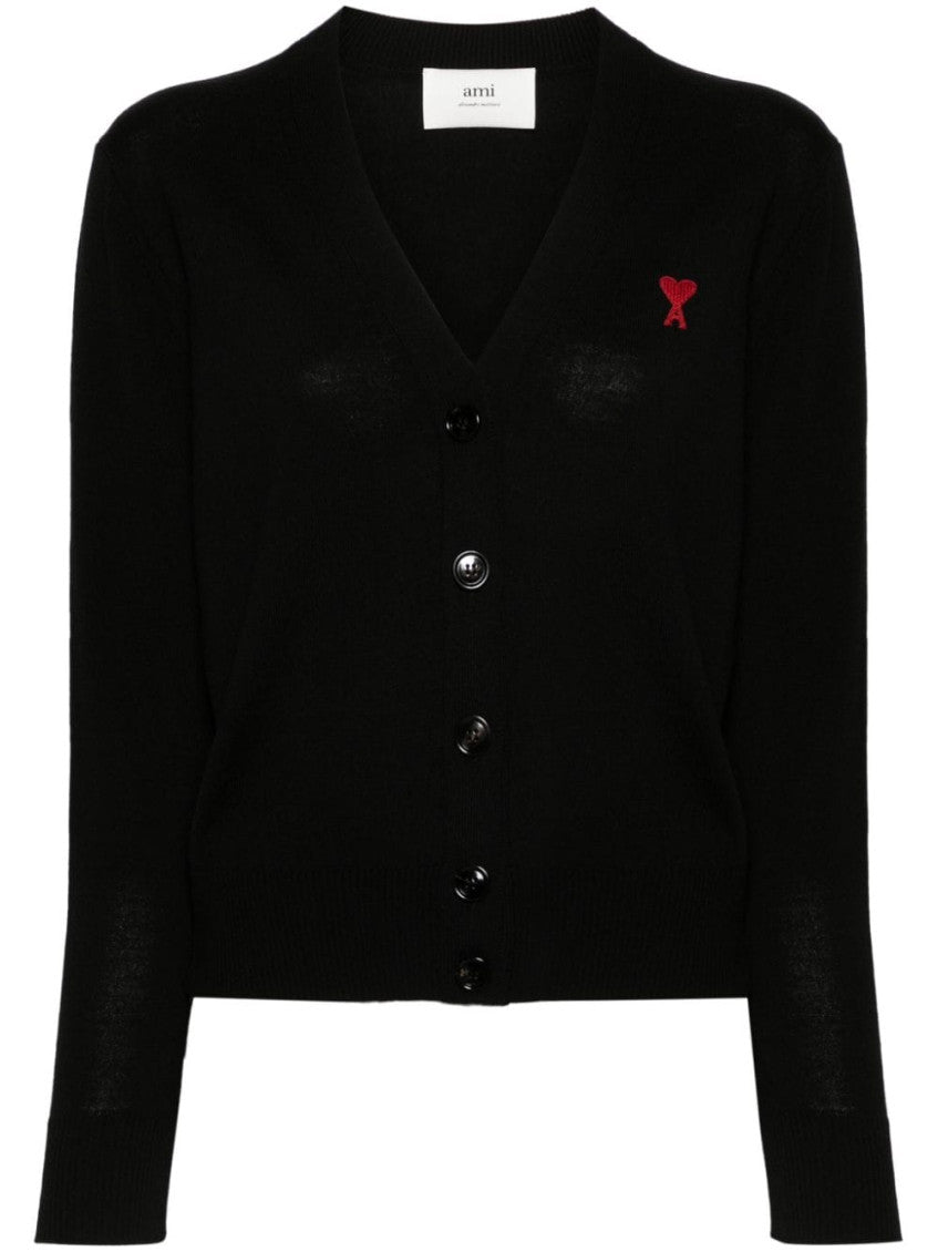 Black Ami De Coeur wool cardigan 1